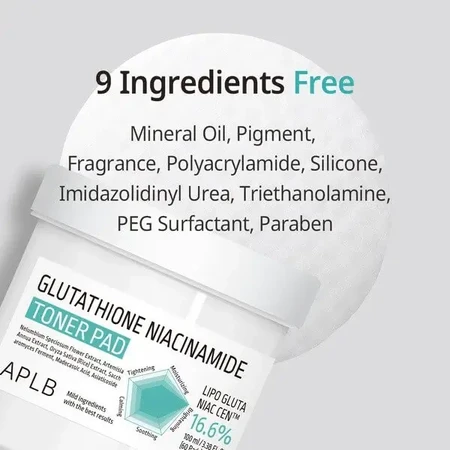 APLB Glutathione Niacinamide Toner Pad, тонизирующие диски для лица с глутатионом и ниацинамидом, 60 шт.: цены и характеристики