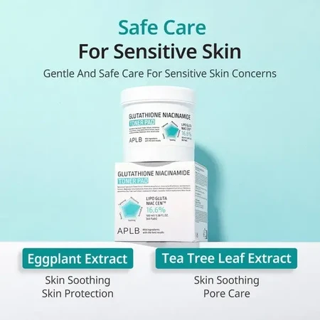 APLB Glutathione Niacinamide Toner Pad, тонизирующие диски для лица с глутатионом и ниацинамидом, 60 шт.: цены и характеристики