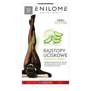 Enilome Healthy Beauty Aloe, компрессионные колготки, полуматовые, цвет Nero, размер XL, 20 DEN