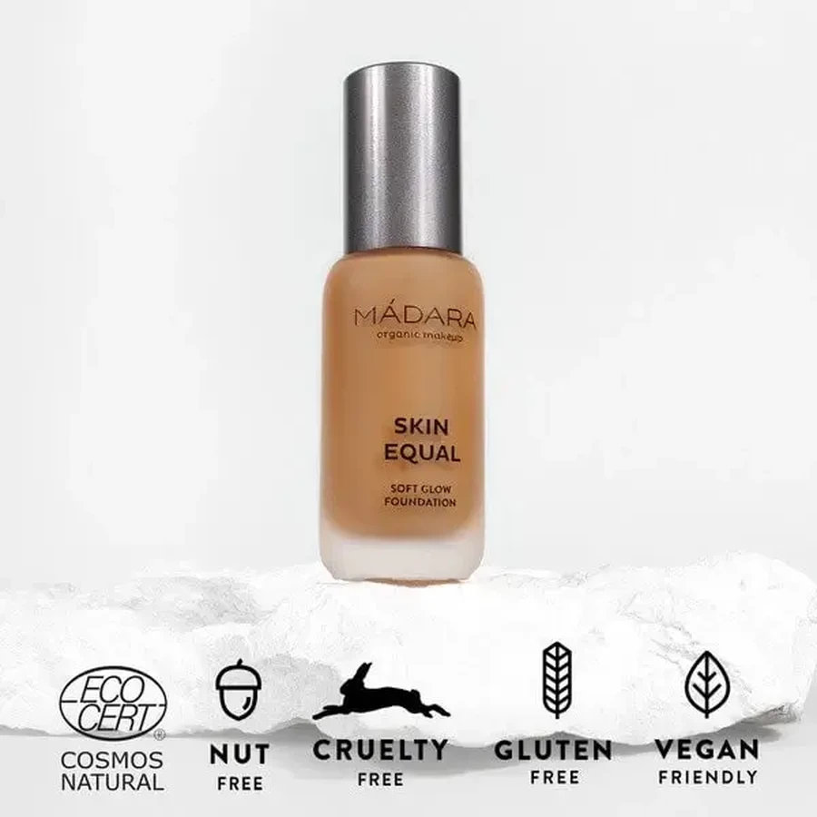 Madara Skin Equal, Soft Glow Foundation SPF15, тональний крем, Caramel 70, 30 мл: ціни та характеристики