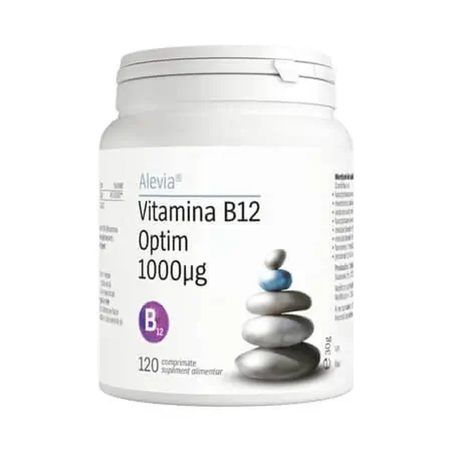Вітамін B12 Optim, 1000 мкг, 120 рослинних капсул, Alevia: ціни та характеристики