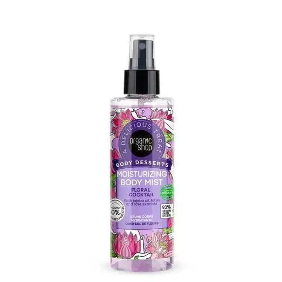 ORGANIC SHOP Body Desserts Cocktail floral Зволожуючий спрей для тіла 200 мл: ціни та характеристики