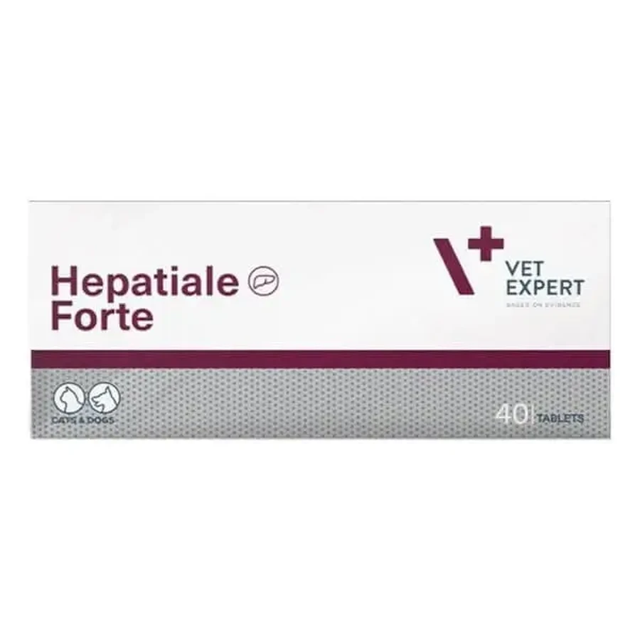 Vet Expert Hepatiale Forte, препарат для поддержки функции печени у собак и кошек, таблетки, 40 шт.: цены и характеристики