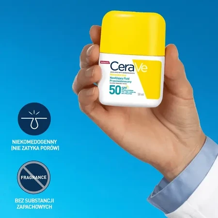 CeraVe, незаметный увлажняющий солнцезащитный флюид SPF50, 50 мл: цены и характеристики