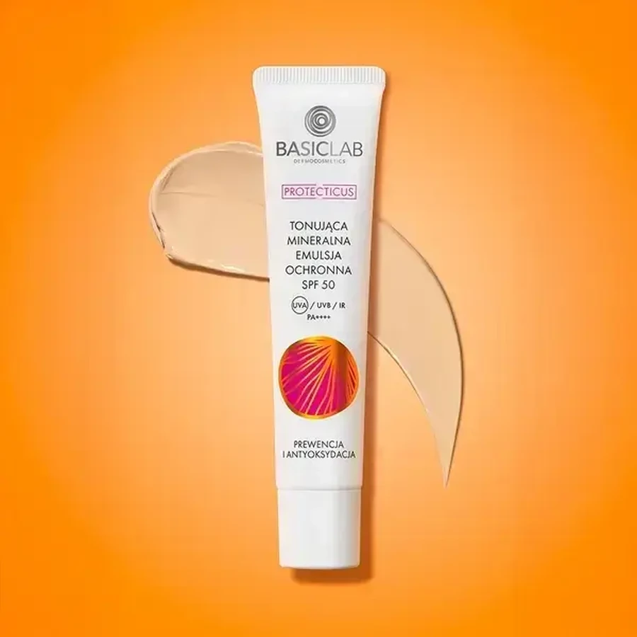 BasicLab Proteticus, тонирующая минеральная эмульсия SPF 50, PPD 19,8, профилактика и антиоксидантная защита, 40 мл: цены и характеристики