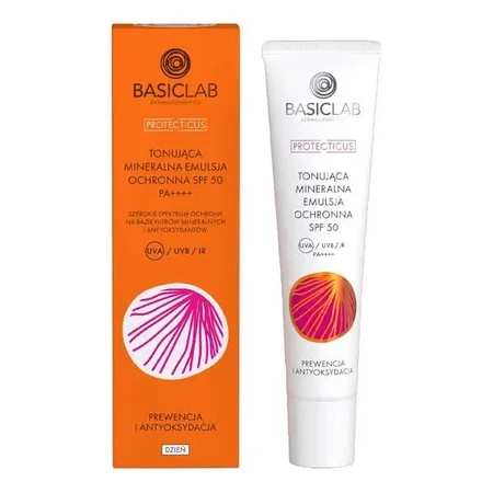 BasicLab Proteticus, тонирующая минеральная эмульсия SPF 50, PPD 19,8, профилактика и антиоксидантная защита, 40 мл: цены и характеристики