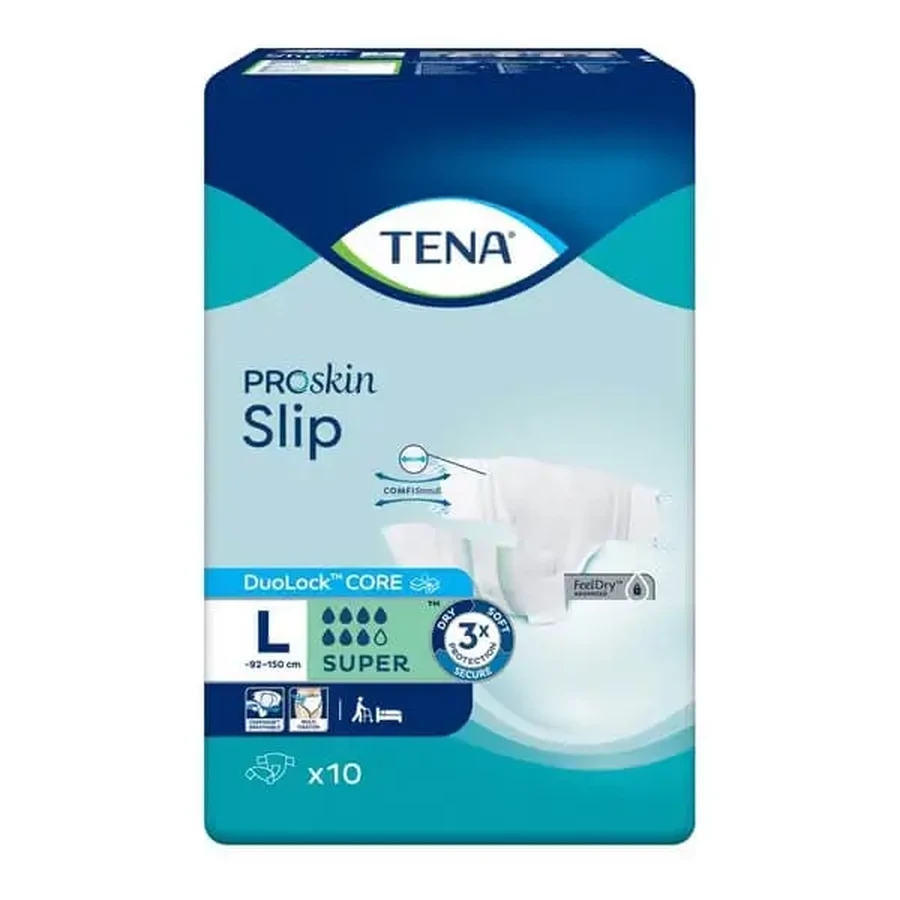TENA Slip ProSkin Super, подгузники-трусики, размер L, 10 шт.: цены и характеристики