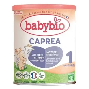 Babybio Caprea 1 — органічне сухе молоко на основі козячого молока для дітей віком від 0 до 6 місяців, 400 г