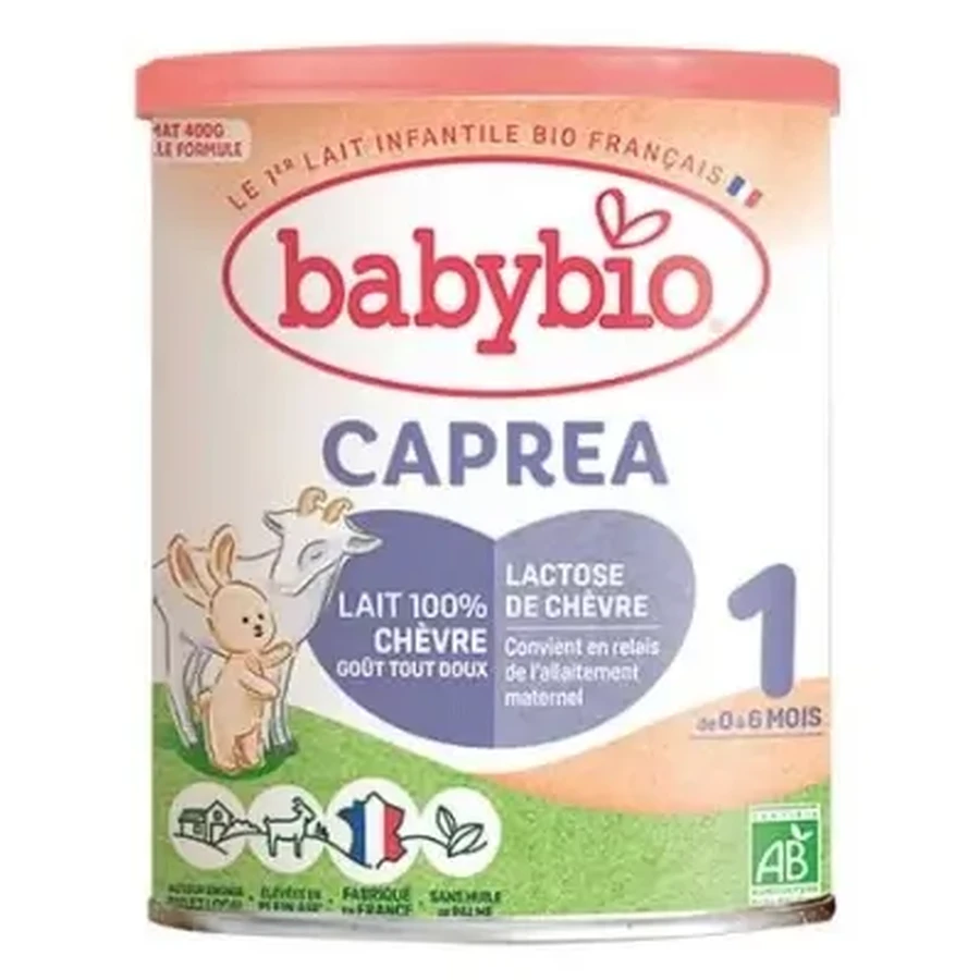 Babybio Caprea 1 — органическое сухое молоко на основе козьего молока для детей от 0 до 6 месяцев, 400 г: цены и характеристики