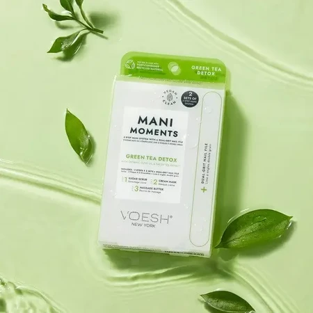 Voesh, Mani Moments, двойной набор для маникюра, Green Tea Detox, 7 шт.: цены и характеристики