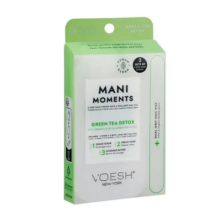 Voesh, Mani Moments, двойной набор для маникюра, Green Tea Detox, 7 шт.: цены и характеристики