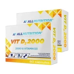 Набір 2x Allnutrition Vit D3 2000, капсули, 60 шт.: ціни та характеристики
