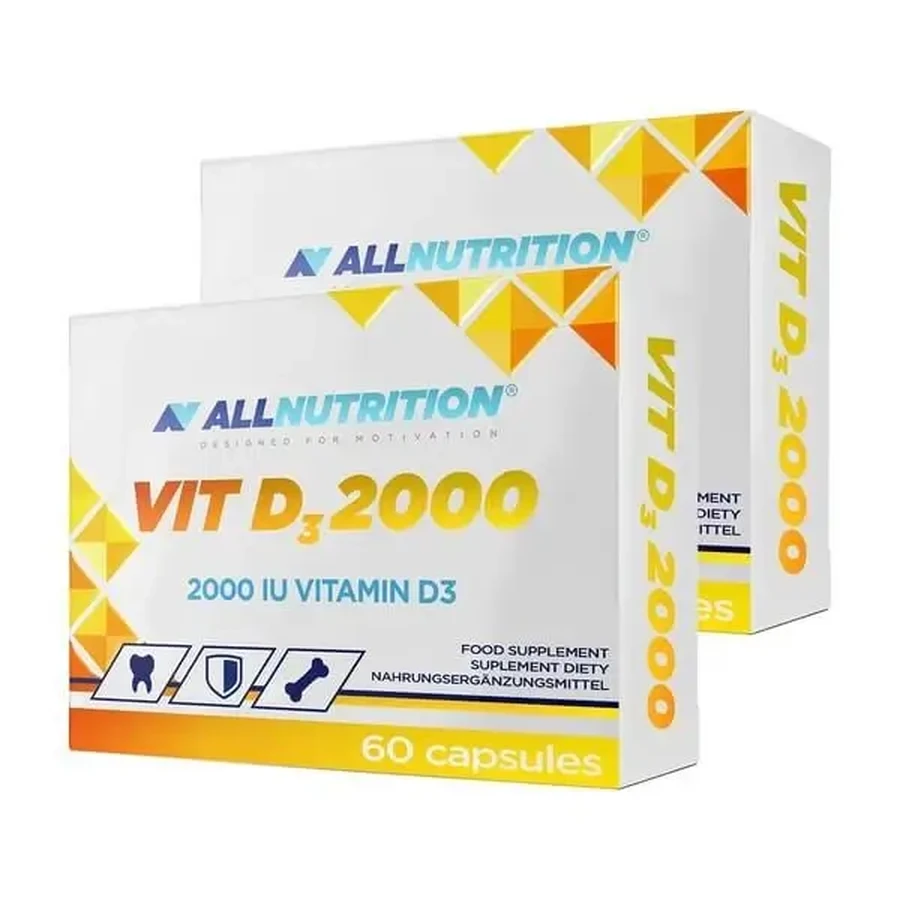 Набір 2x Allnutrition Vit D3 2000, капсули, 60 шт.: ціни та характеристики