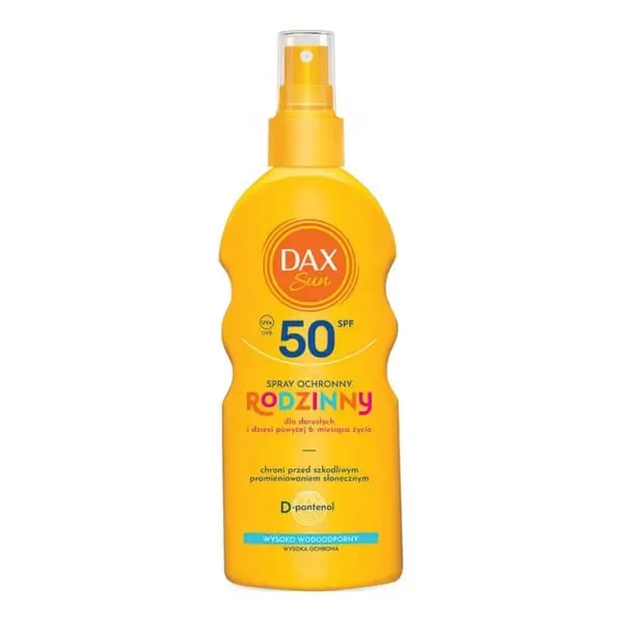 Dax Sun, семейный защитный спрей SPF50, 200 мл: цены и характеристики