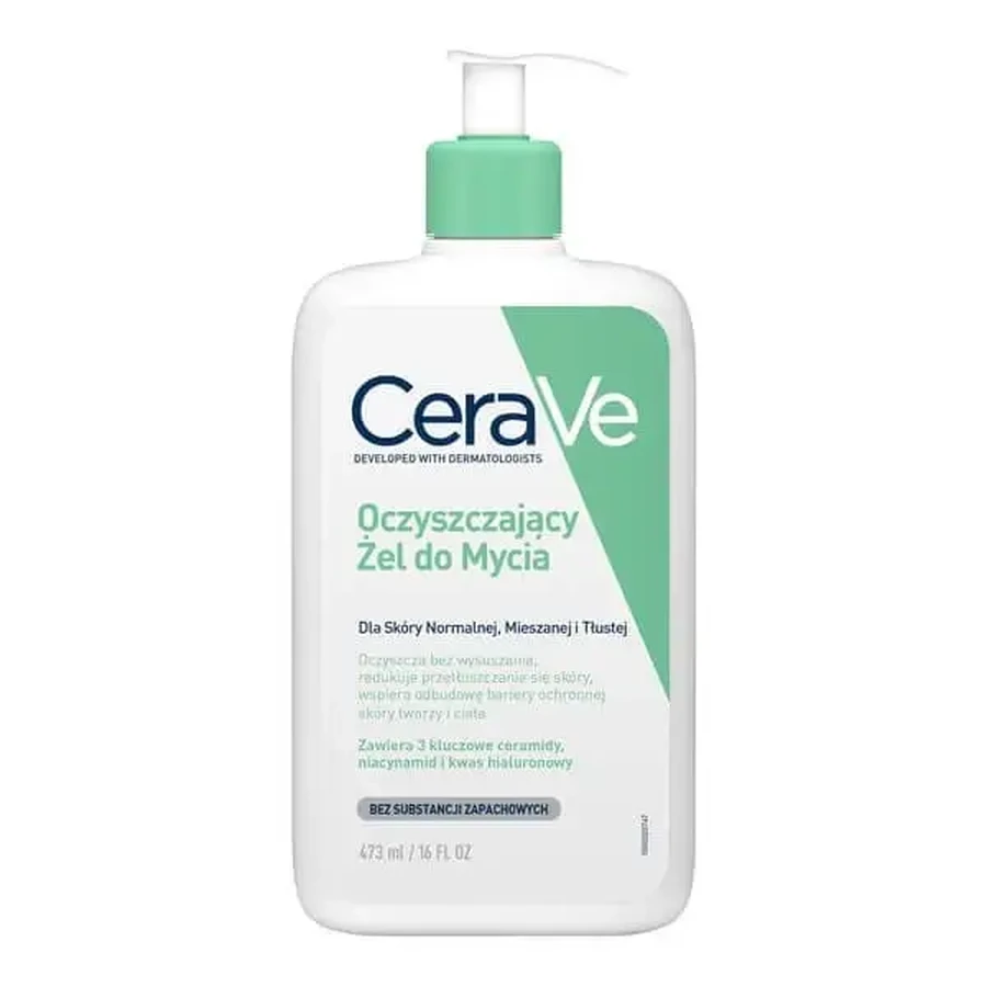 Набор CeraVe: очищающий гель для умывания для нормальной и жирной кожи, 473 мл + запасная упаковка, 473 мл: цены и характеристики