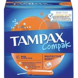 TAMPAX Compak Super Plus Тампоны с аппликатором для обильных выделений, 16 штук