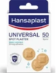 HANSAPLAST Universal Spot Plaster Pads — круглі пластирі для покриття та захисту невеликих ран. Водостійкі. 50 штук