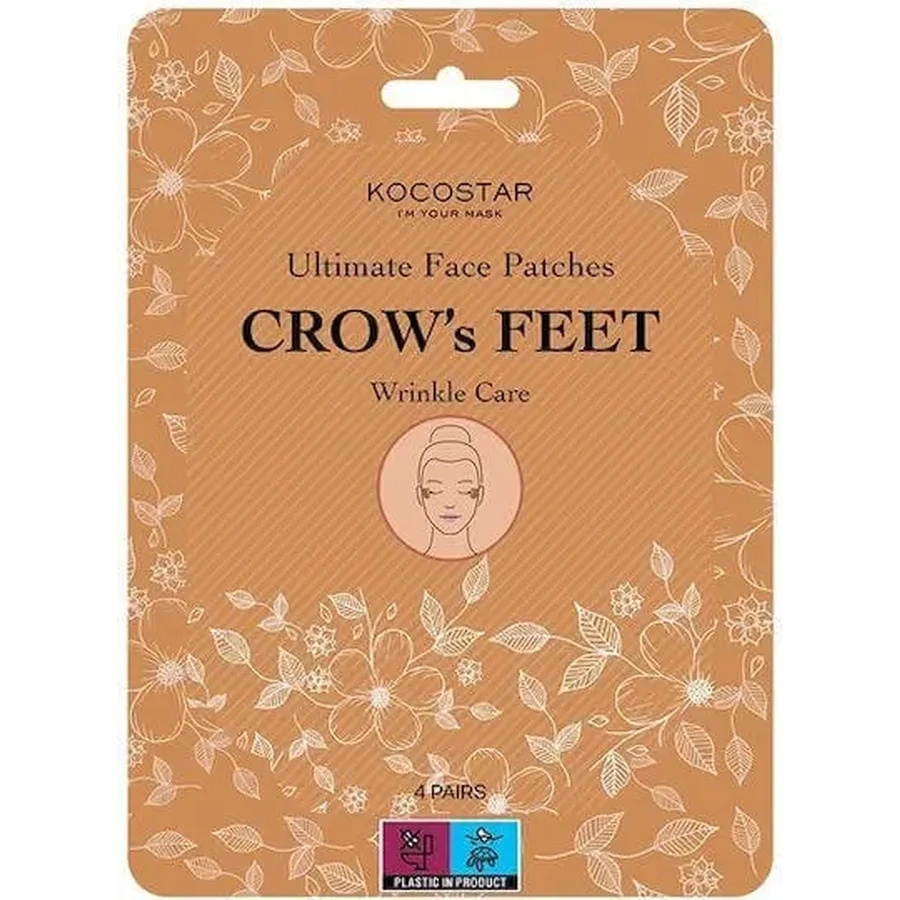 KOCOSTAR Ultimate Face Patches Crow's Feet для зморшок у куточках очей, 4 пари: ціни та характеристики