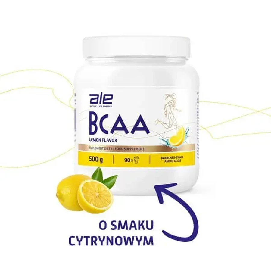 ALE BCAA со вкусом лимона, порошок, 500 г: цены и характеристики
