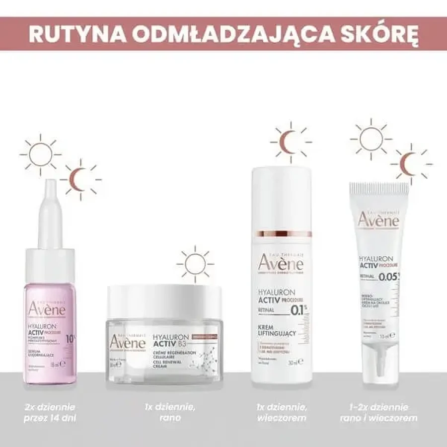 Avene Eau Thermale Hyaluron Active Procedure, укрепляющая сыворотка, 18 мл + 2 мл: цены и характеристики