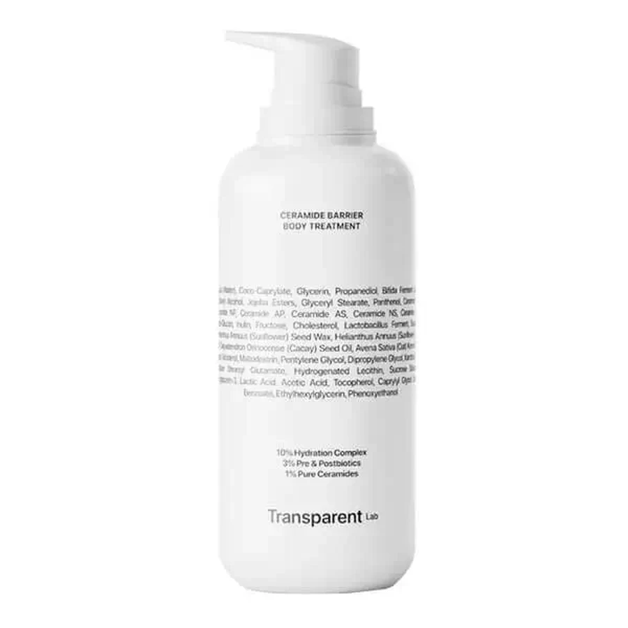 Transparent Lab Ceramide Barrier Body Treatment, бальзам для тела с церамидами, 400 мл: цены и характеристики