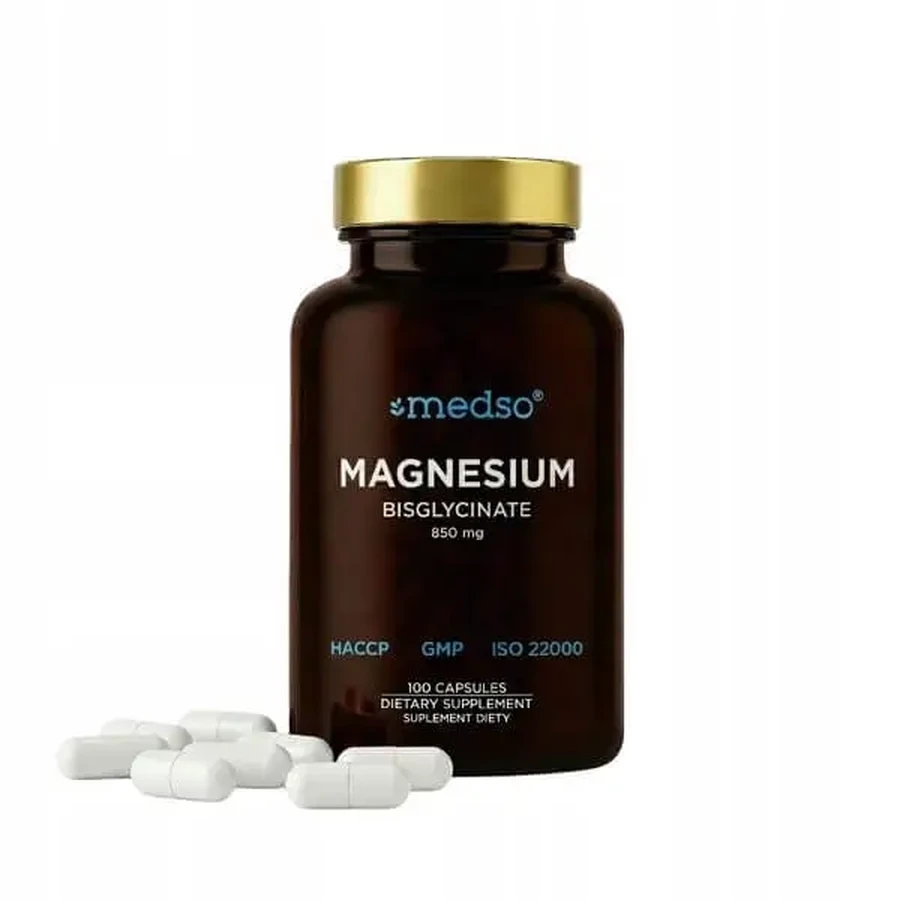 Medso Magnesium Bisglycinate (бисглицинат магния), твердые капсулы, 100 шт.: цены и характеристики