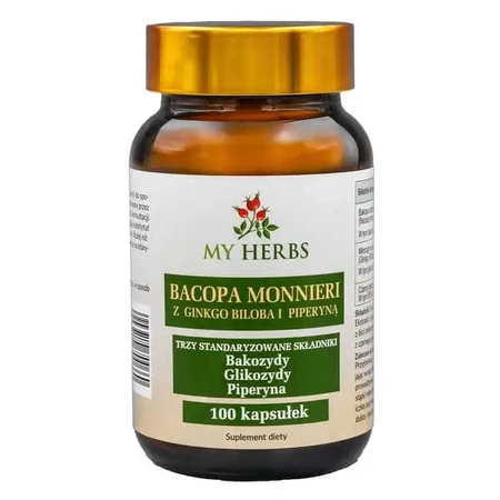 Bio Herbs Бакопа моньери с гинкго билоба и пиперином, капсулы, 100 шт.: цены и характеристики