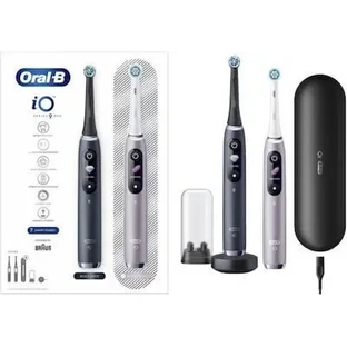 Електричні зубні щітки ORAL B iO Series 9 Duo Black & Rose Quartz Black & Pink, 2 шт.