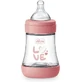 CHICCO Пластиковая бутылочка с силиконовой соской для детей от 0 месяцев, 150 мл