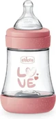CHICCO Пластиковая бутылочка с силиконовой соской для детей от 0 месяцев, 150 мл