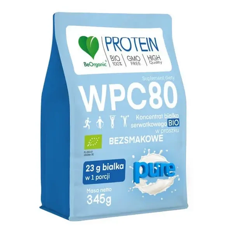 BeOrganic WPC 80 Pure, порошок, 345 г: цены и характеристики