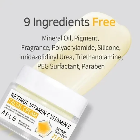APLB Retinol Vitamin C Vitamin E Facial Cream, крем проти зморшок для обличчя з ретинолом та вітамінами С і Е, 55 мл: ціни та характеристики