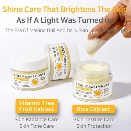APLB Retinol Vitamin C Vitamin E Facial Cream, крем проти зморшок для обличчя з ретинолом та вітамінами С і Е, 55 мл: ціни та характеристики