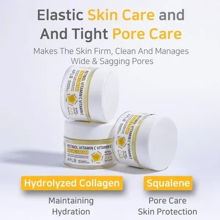 APLB Retinol Vitamin C Vitamin E Facial Cream, крем проти зморшок для обличчя з ретинолом та вітамінами С і Е, 55 мл: ціни та характеристики