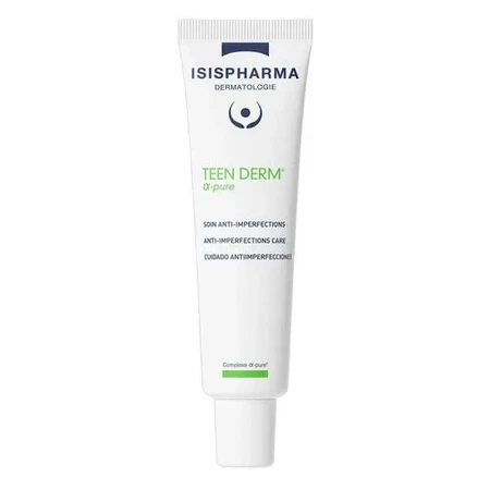 Isispharma Teen Derm Alfa Pure, крем для боротьби із запальними ураженнями шкіри, схильної до акне, 30 мл: ціни та характеристики