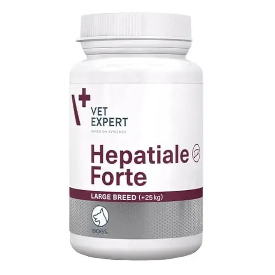 Vet Expert Hepatiale Forte Large Breed (+25 кг) — препарат для підтримки функції печінки у собак великих порід, таблетки, 40 шт.: ціни та характеристики