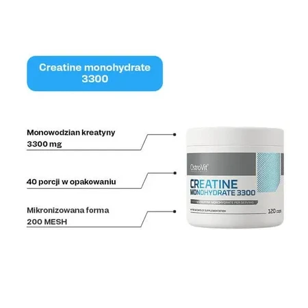 OstroVit Creatine Monohydrate 3300, капсули, 120 шт.: ціни та характеристики
