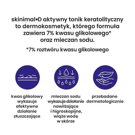Skinimal D, активный кератолитический тоник, 200 мл: цены и характеристики
