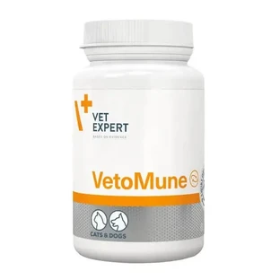 Vet Expert VetoMune, препарат для підтримки імунітету собак і котів, капсули з відкручуваною кришкою, 60 шт.
