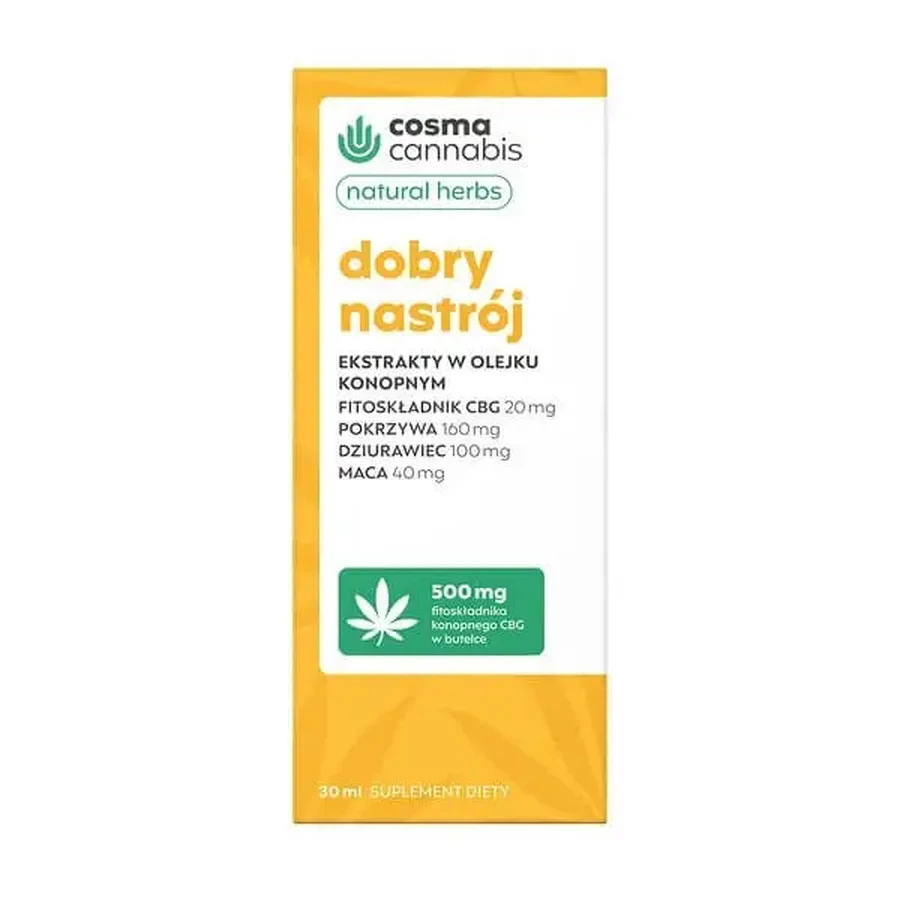 Cosma Cannabis Natural Herbs «Хорошее настроение», капли, 30 мл: цены и характеристики