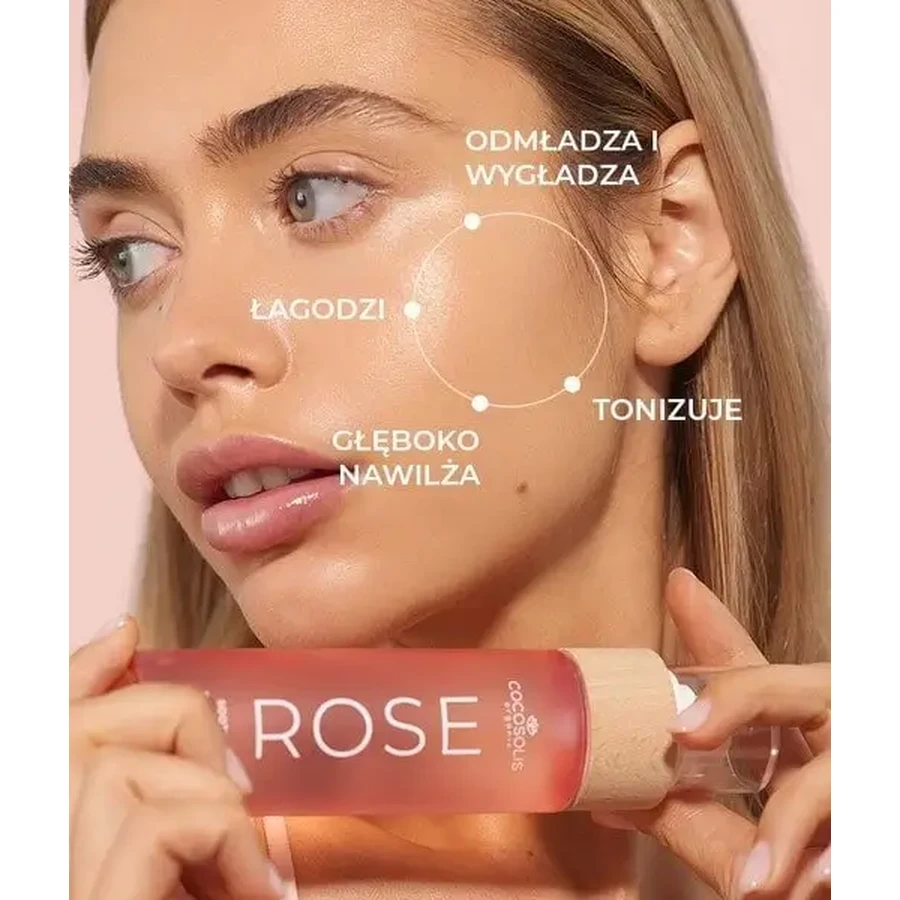 Cocosolis Rose, заспокійливий тонік для обличчя з дамаською трояндою, кактусом і кокосом, 100 мл: ціни та характеристики
