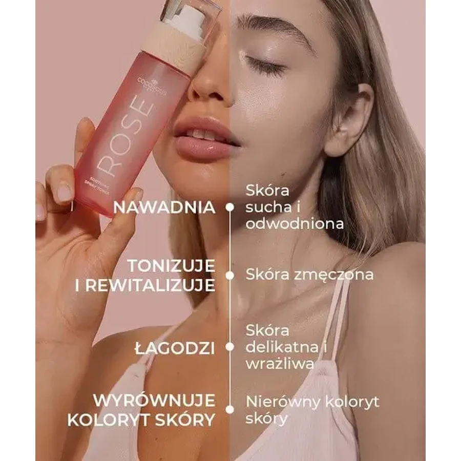 Cocosolis Rose, заспокійливий тонік для обличчя з дамаською трояндою, кактусом і кокосом, 100 мл: ціни та характеристики