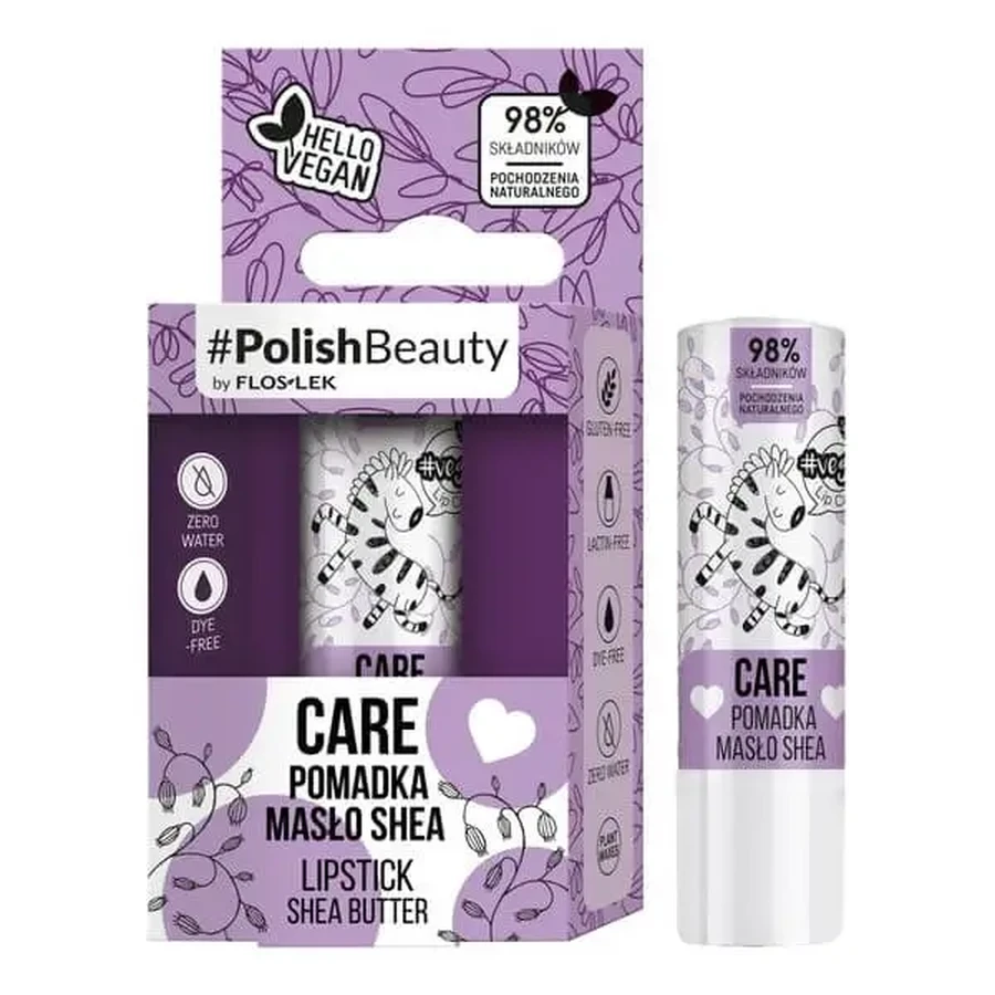 Flos-Lek Vege Lip Care, бальзам для губ з маслом ши, 1 шт.: ціни та характеристики