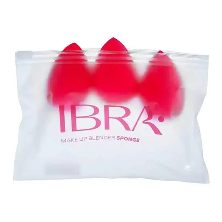 Ibra Makeup Blender Sponge, губки для макияжа, красные, 3 шт.: цены и характеристики
