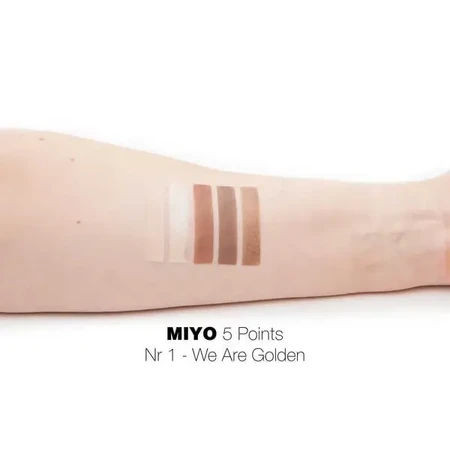 MIYO Five Points Palette, палетка тіней для повік, 01 We Are Golden, 6,5 г: ціни та характеристики