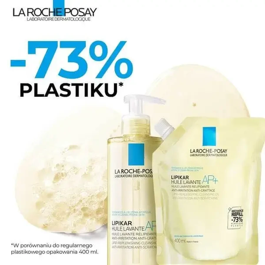 La Roche-Posay Lipikar, очищающее масло AP+ для восполнения уровня липидов, заправка, 400 мл: цены и характеристики