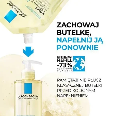 La Roche-Posay Lipikar, очищающее масло AP+ для восполнения уровня липидов, заправка, 400 мл: цены и характеристики