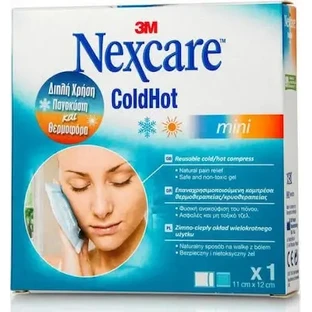 NEXCARE 3M ColdHot Mini 2-в-1: многофункциональный набор из пакета со льдом и термоса для естественного облегчения боли, 11 см × 12 см, 1 шт.