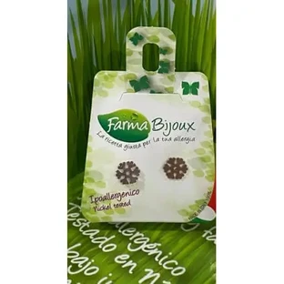 FARMA BIJOUX Гіпоалергенні сережки без нікелю Snowflake A573