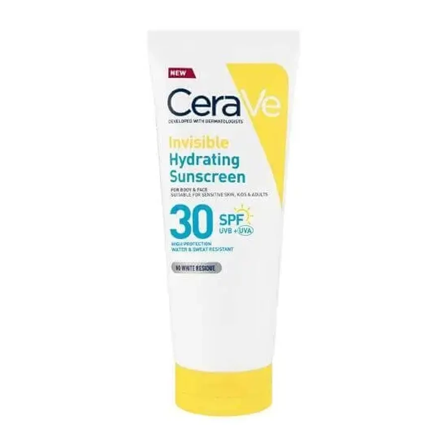 CERAVE Непомітний зволожувальний засіб із сонцезахистом для обличчя та тіла SPF30+ 75 мл: ціни та характеристики